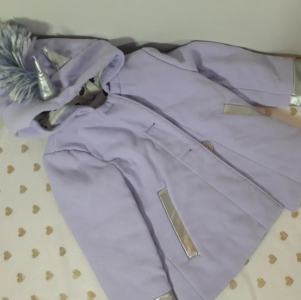 🔥3/$70 Cat & Jack Toddler Unicorn Pea Coat